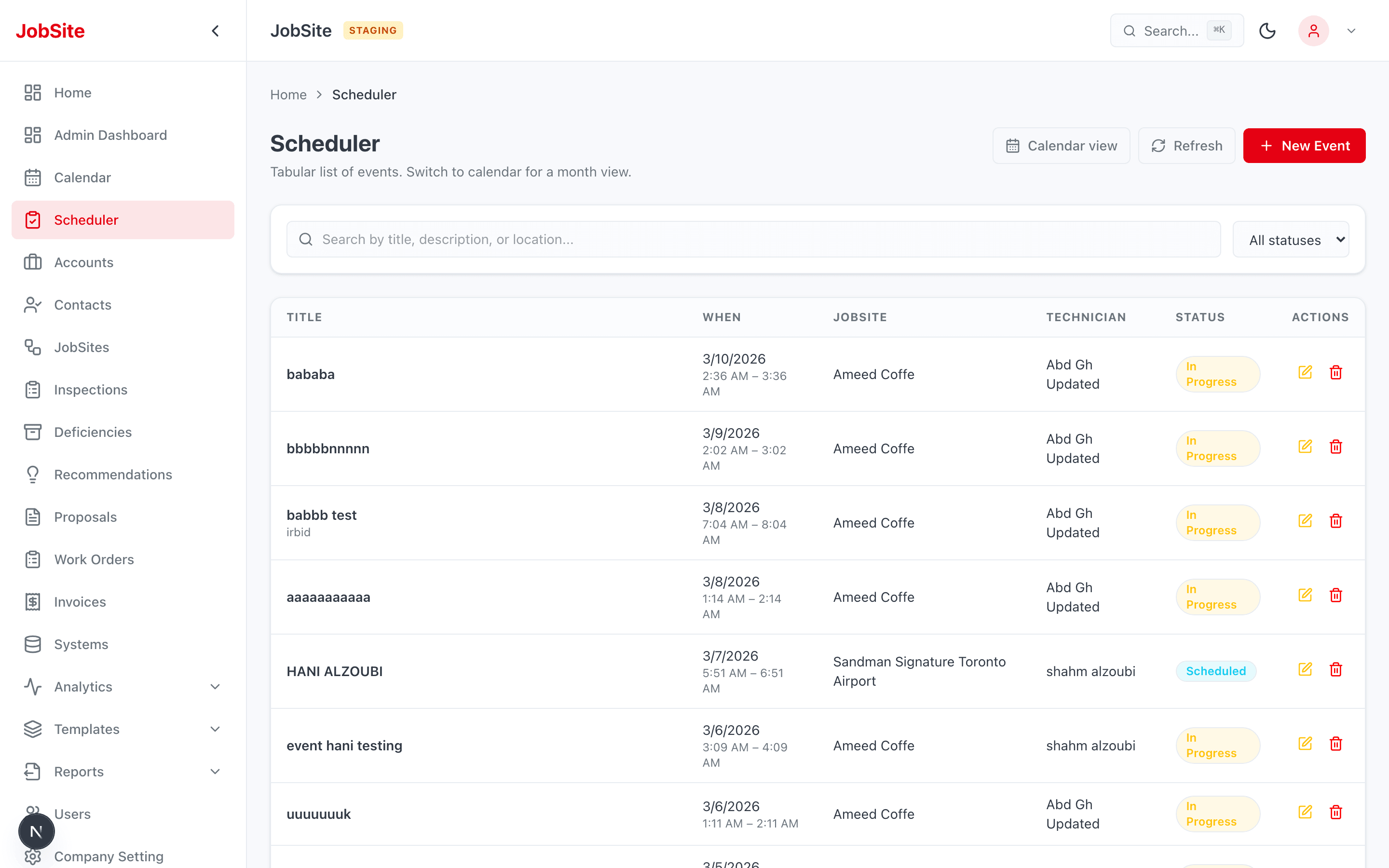 Scheduler